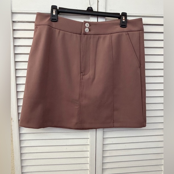 Hudson Jeans seamed Deep Tapue Mini Skirt with sculpting knit nwot - Picture 3 of 16